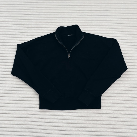 Talentless Quarter Zip Sweatshirt-black - Picture 2 of 4